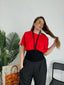 T-shirt con Spallina